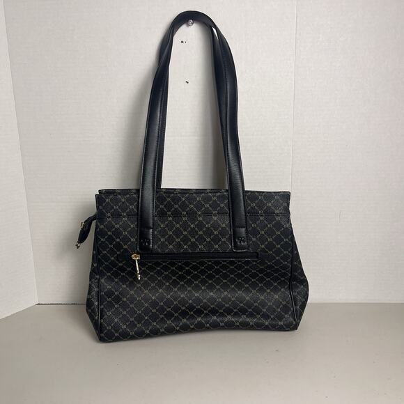 Rioni Chelsea Black Leather Purse Shoulder Bag Organizer Handbag Italian $290 - Picture 2 of 16